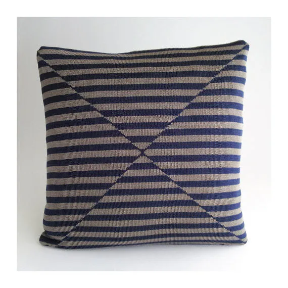 Stripes OP ART Pillow Stripes Grey