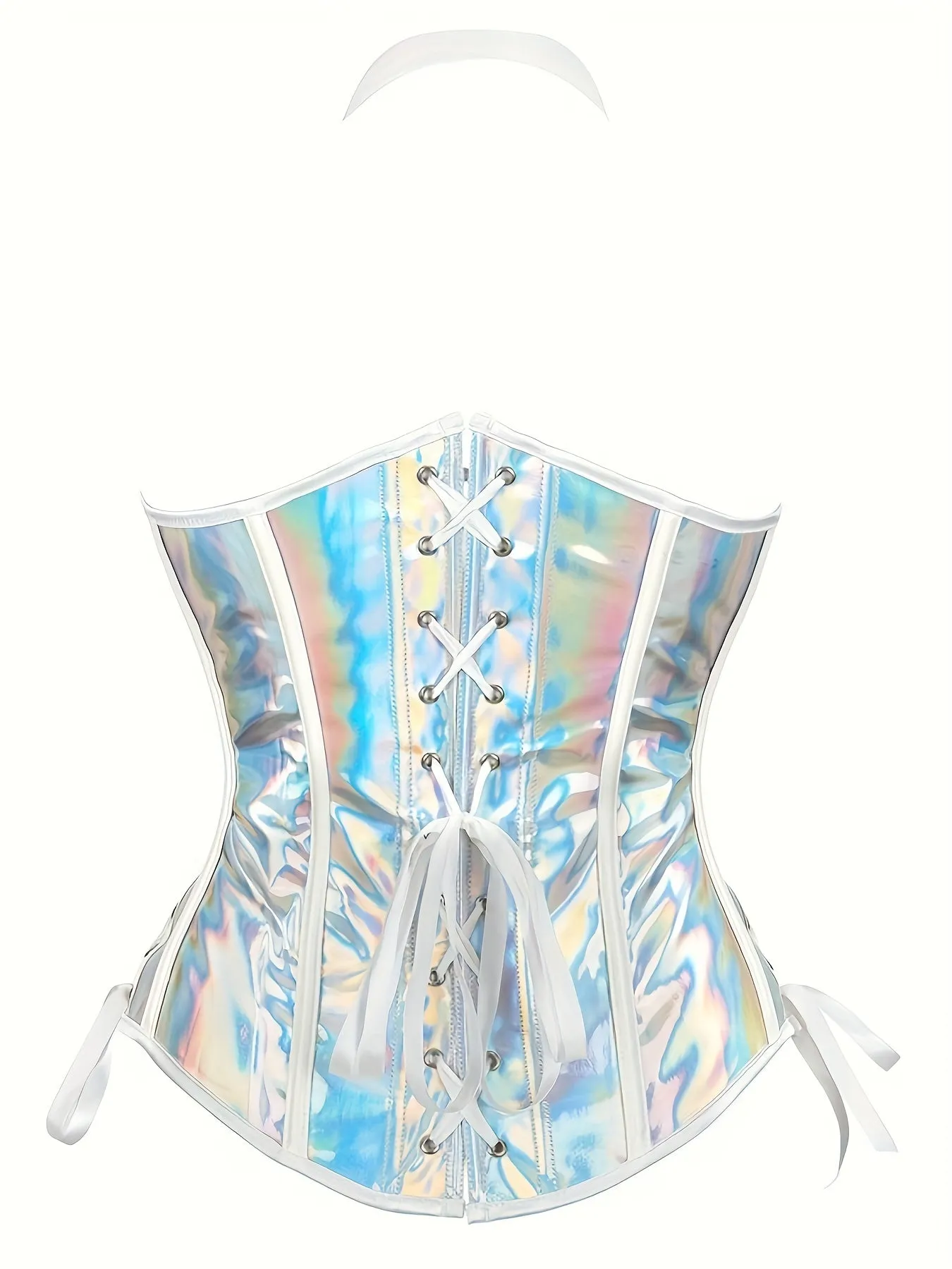 Stunning Halter Neck Corset - Lace-Up Detail and Buckle Accents - Perfect for Carnival or Fashion Wear