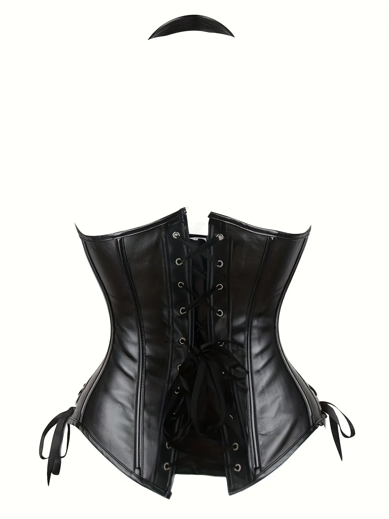 Stunning Halter Neck Corset - Lace-Up Detail and Buckle Accents - Perfect for Carnival or Fashion Wear