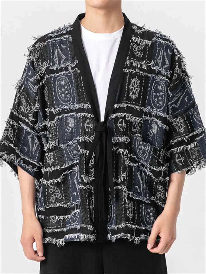 Summer Printed Half Sleeve Shirts With String