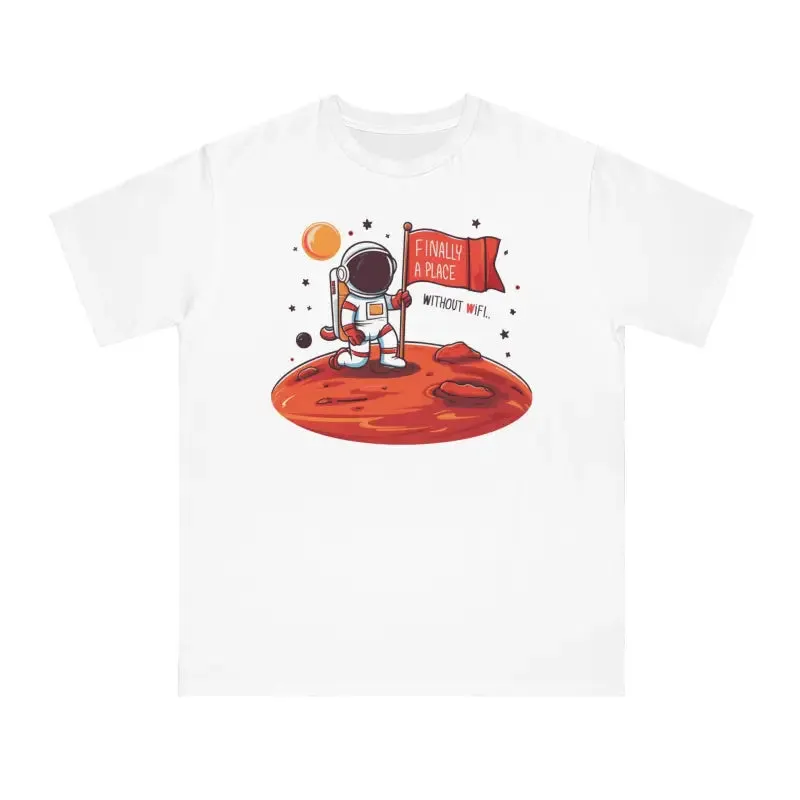 Sustainable Astronaut Tees for Space Age Cozy Comfort