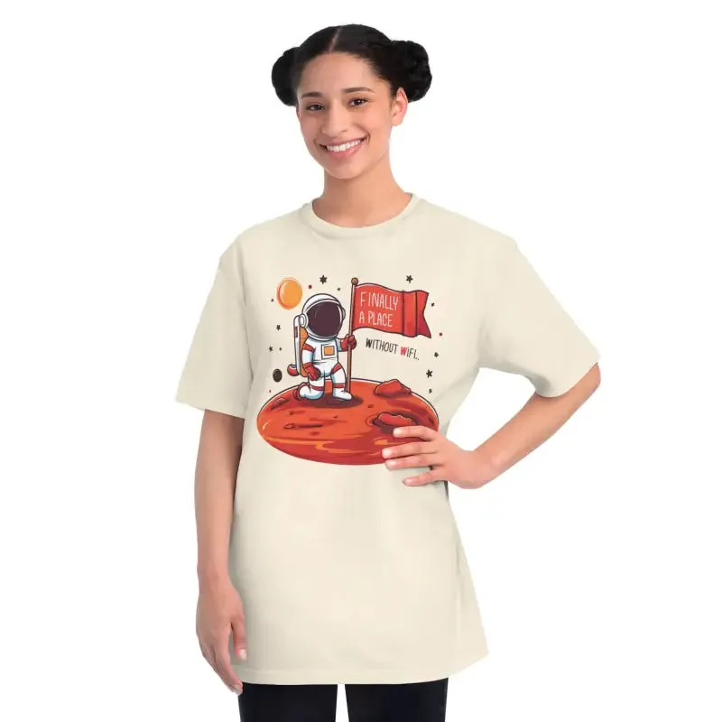 Sustainable Astronaut Tees for Space Age Cozy Comfort