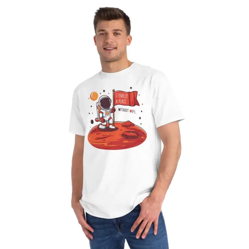 Sustainable Astronaut Tees for Space Age Cozy Comfort