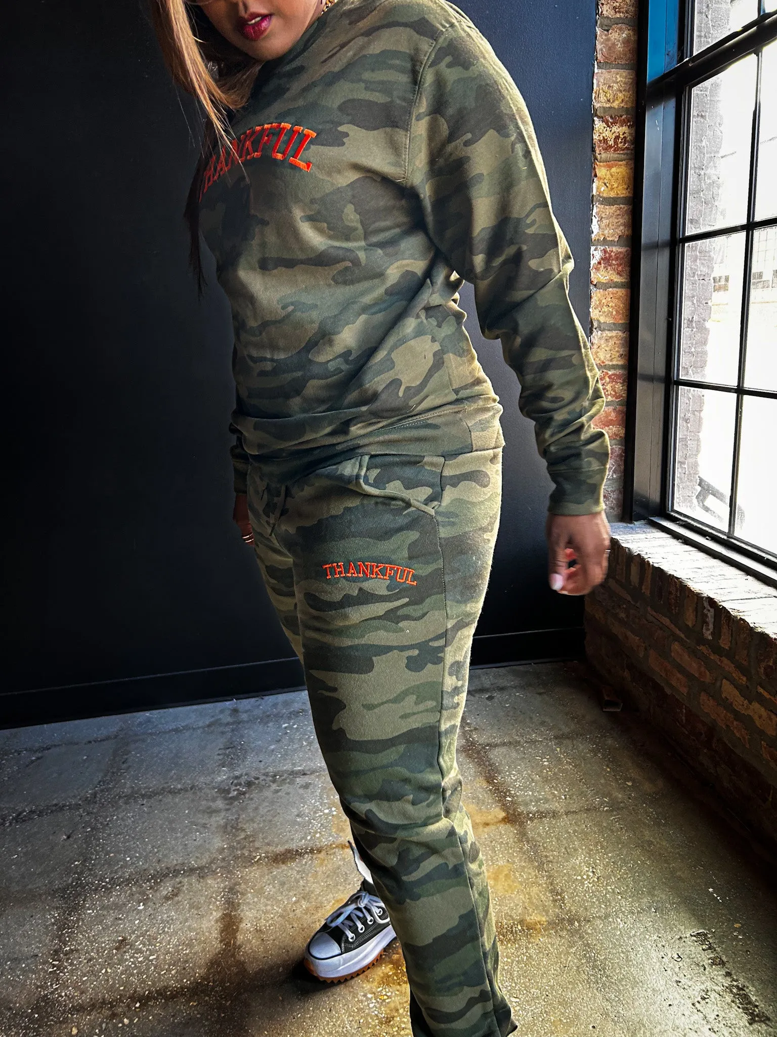 Thankful Embroidered Adult/Unisex Sweatpants