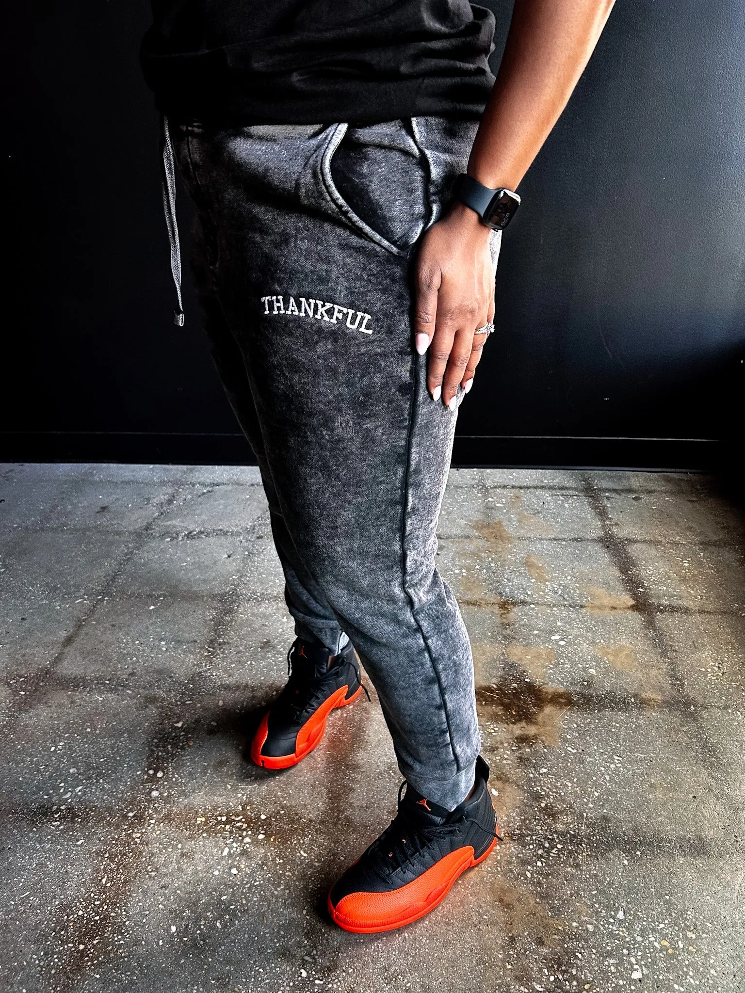 Thankful Embroidered Adult/Unisex Sweatpants