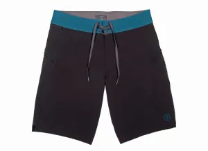 The Spartan Board Shorts -  11" Inseam - Almost Black   Makena Blue