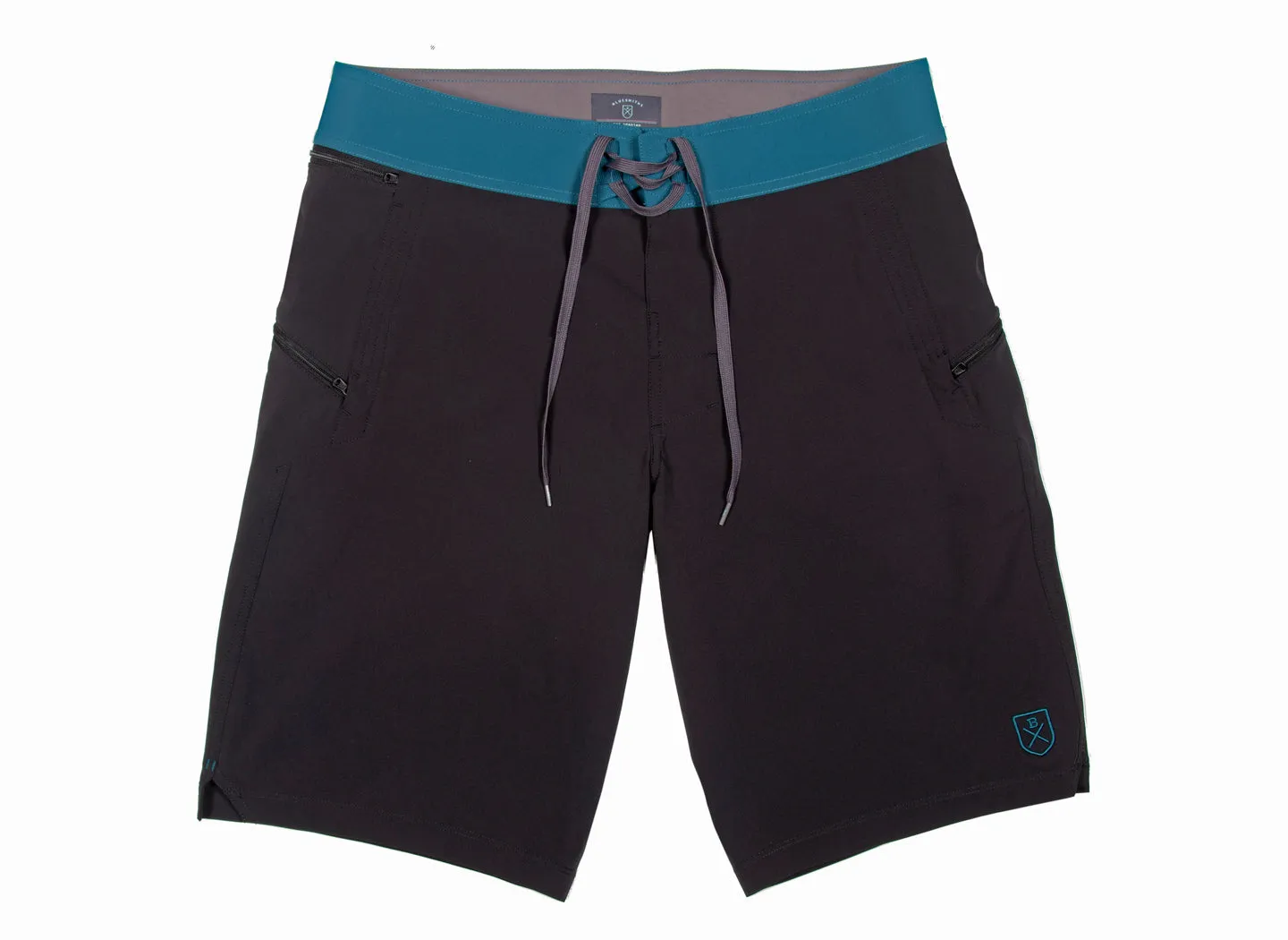 The Spartan Board Shorts -  11" Inseam - Almost Black   Makena Blue