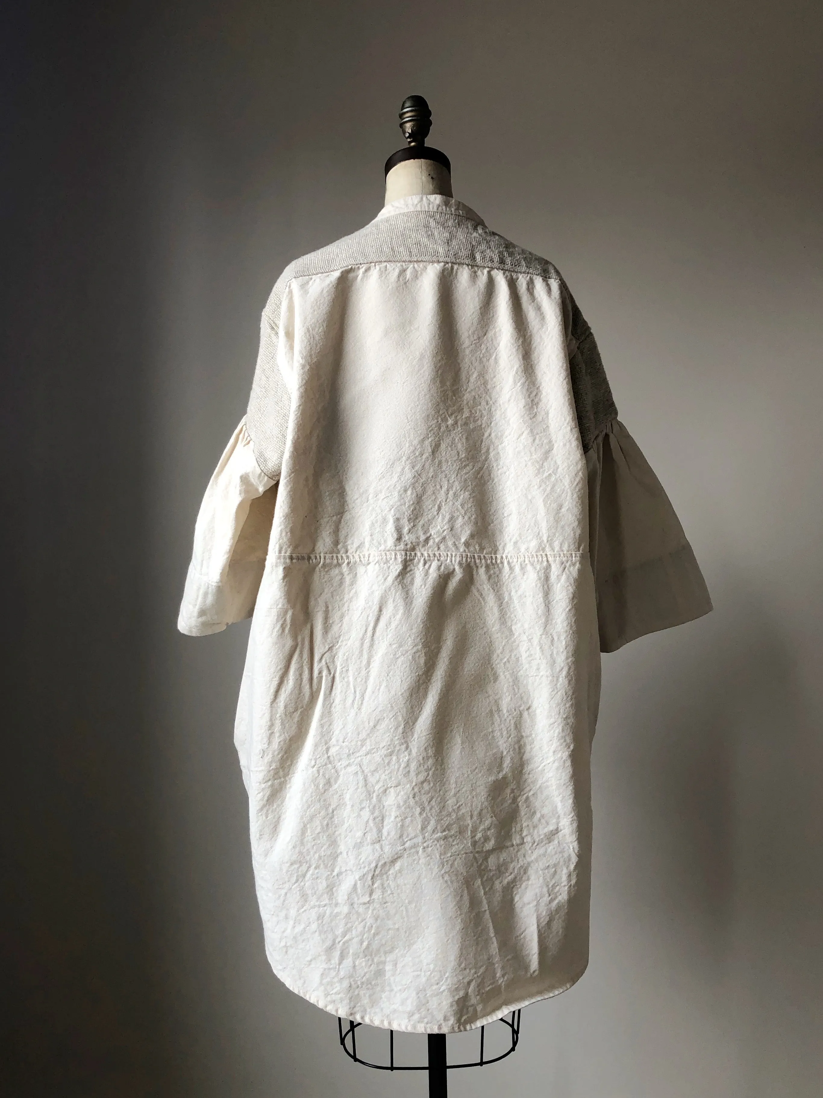 thistle hill homespun and canvas big shirt