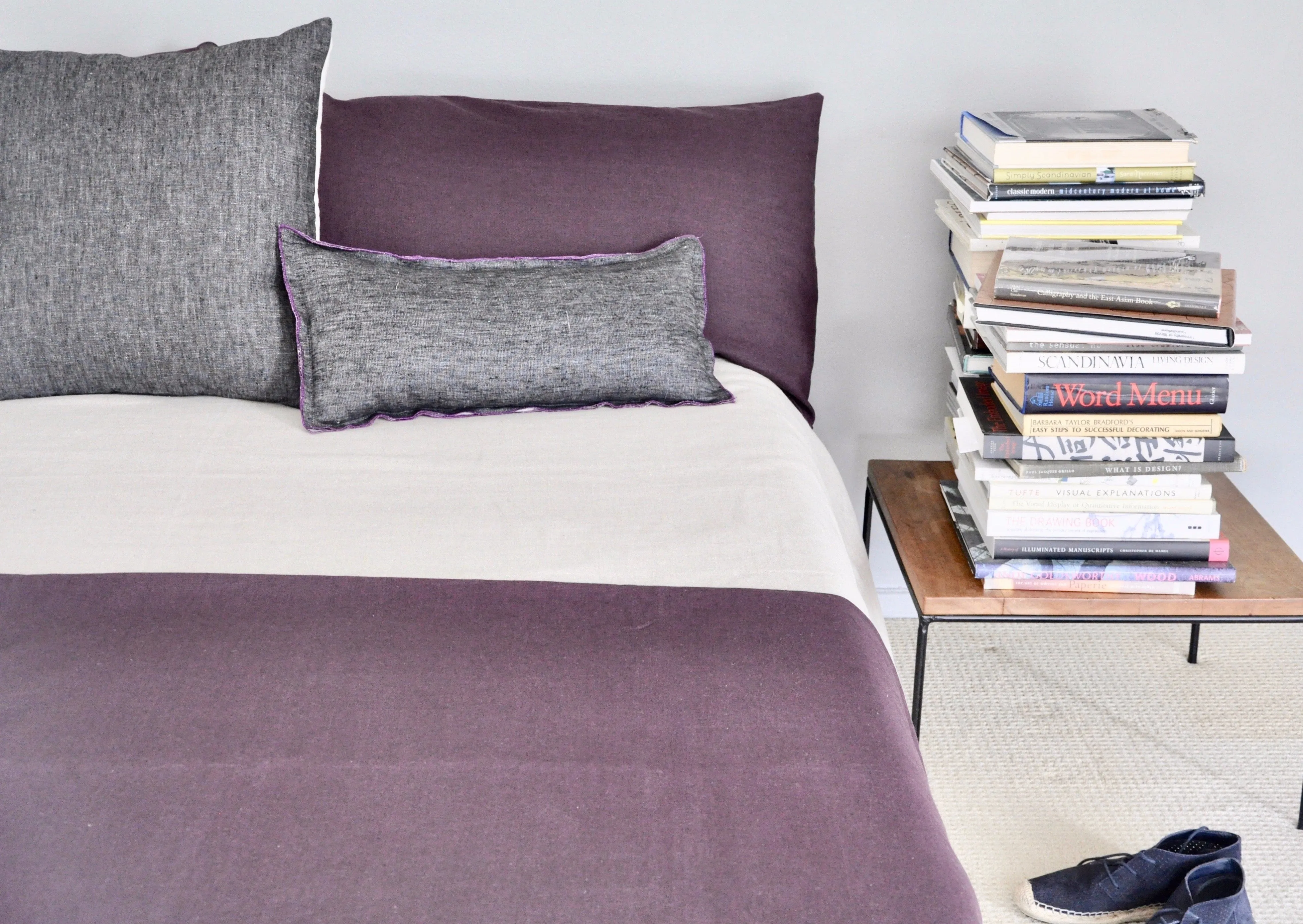 Thistle Lumbar Pillow Charcoal