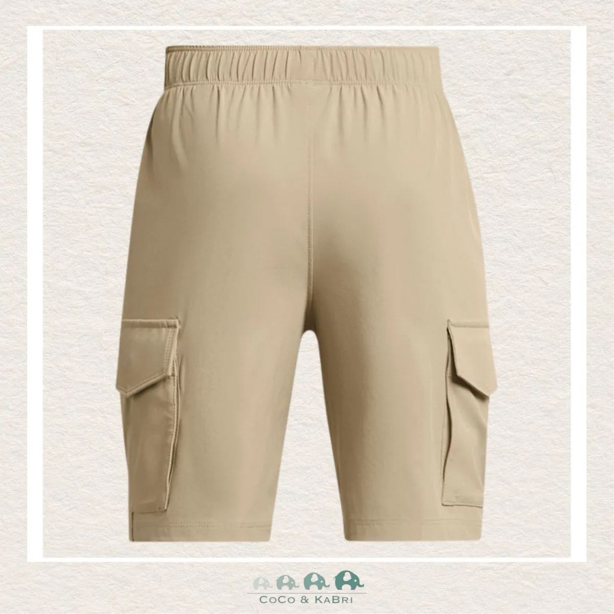 Under Armour Youth Boys' Tech™ Woven Cargo Shorts- Khaki