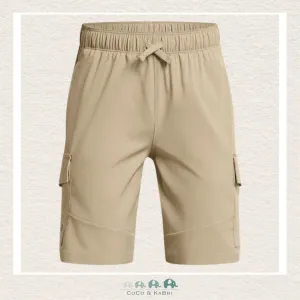 Under Armour Youth Boys' Tech™ Woven Cargo Shorts- Khaki
