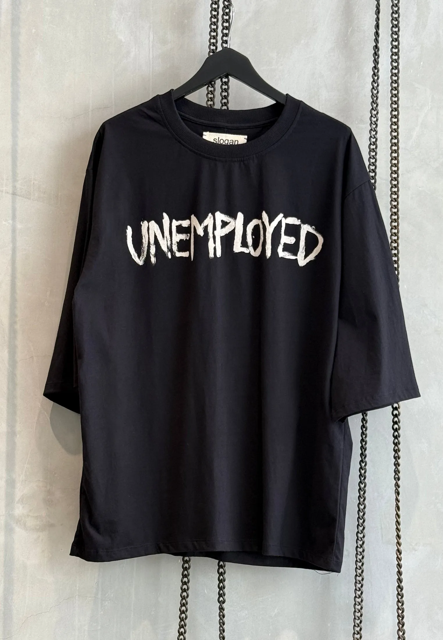 UNEMPLOYED OVERSIZED T-SHIRT BLACK