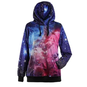 Unique Galaxy Star Print Hoodies
