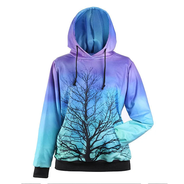 Unique Galaxy Star Print Hoodies