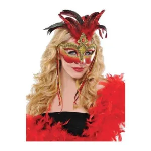 Venetian Luxe Feather Mask
