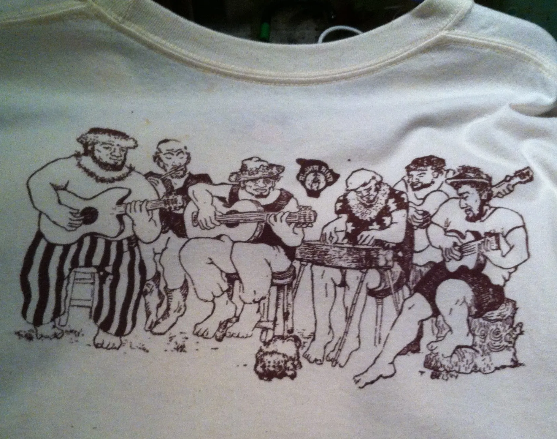 Wailuku - a hand printed and hand colored shirt