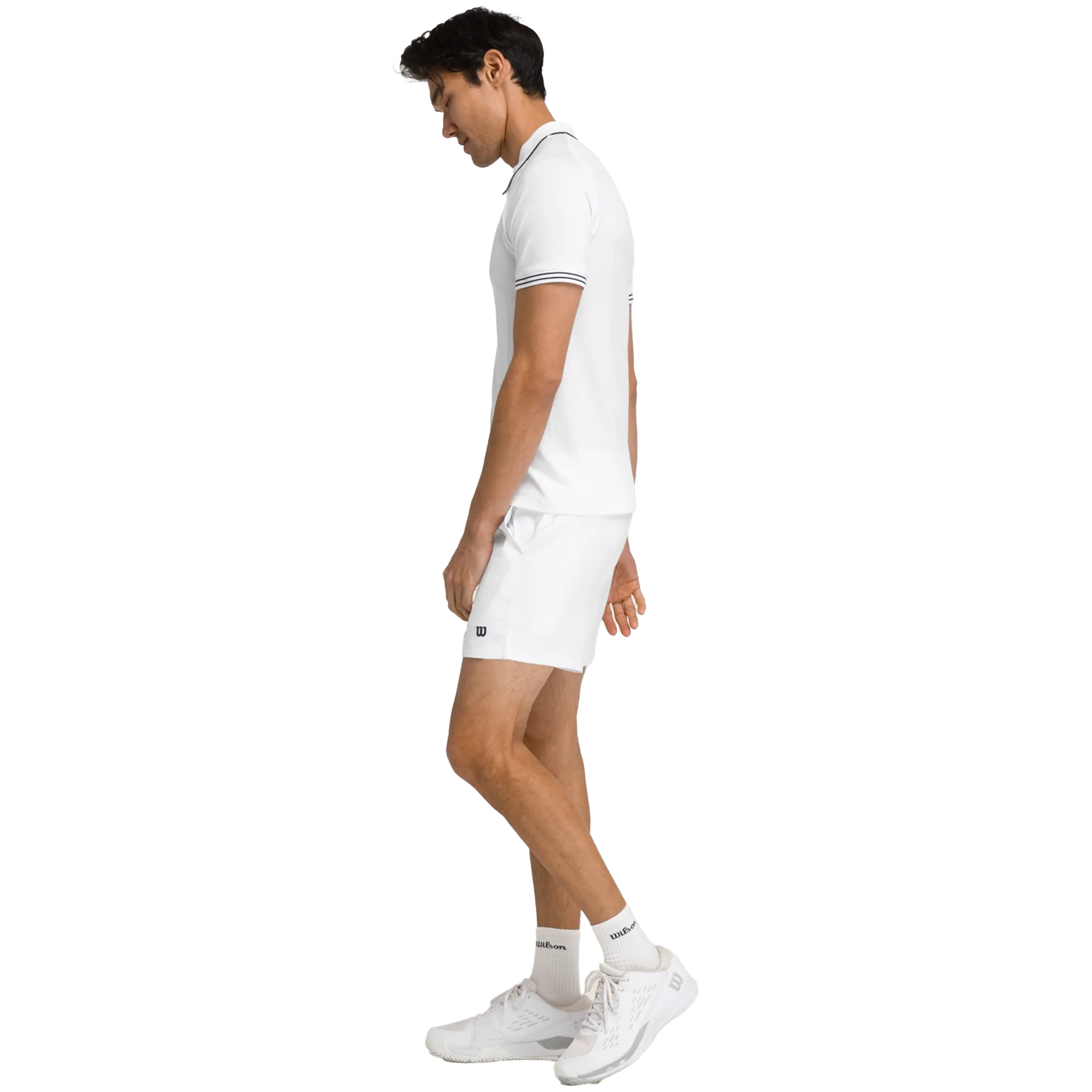Wilson Tennis Volley Shorts 6" Men's Bright White