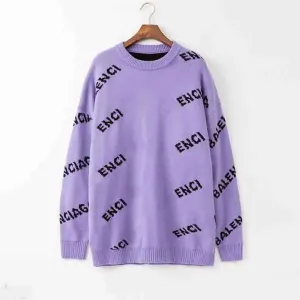 Womens Sweaters Fashion Designer Sweaters Casual Hip Hop Style Round Long Sleeves Wool Sweater Coats