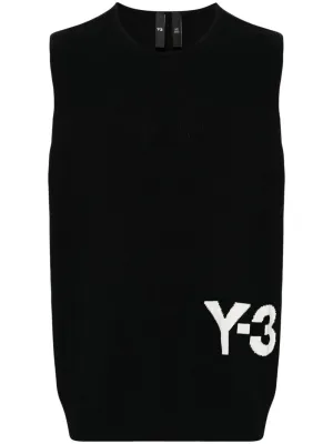 x Adidas logo-intarsia vest