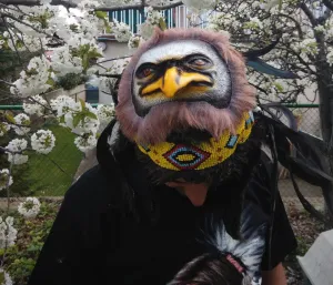 X30 Real Feather Warrior Indian Headdress, Native American Style Costume Hand Made WarBonnet Hat