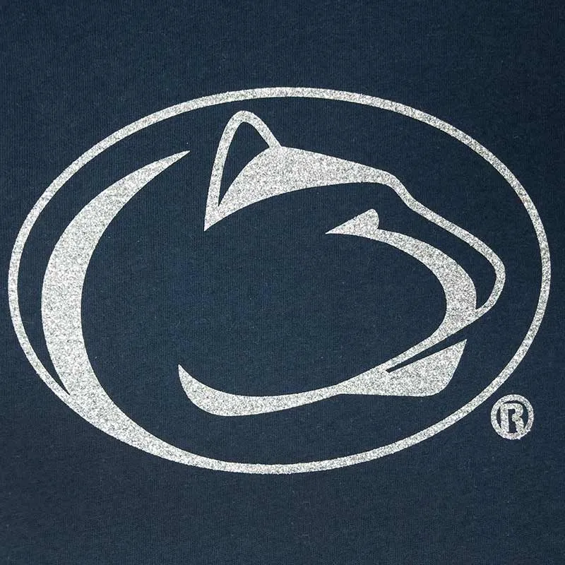 Youth Glitter Nittany Lion Head T-Shirt