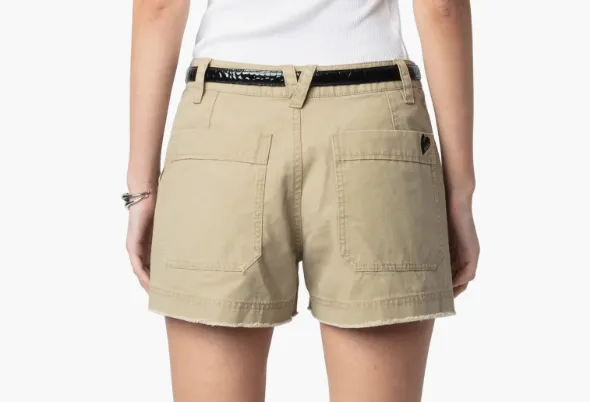 Zadig & Voltaire - Sparky Cotton Twill Shorts - Latte