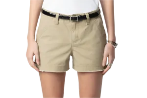 Zadig & Voltaire - Sparky Cotton Twill Shorts - Latte